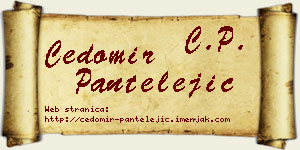 Čedomir Pantelejić vizit kartica